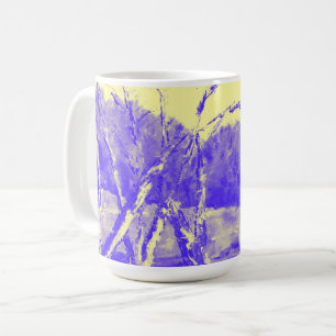 Taza De Café Tierra Púrpura Cielos Amarillos