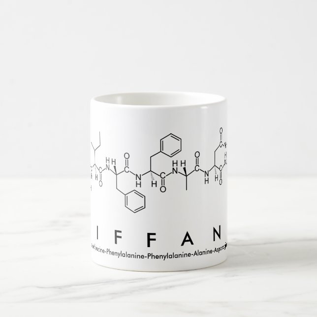 Taza De Café Tiffany peptide nombre mug (Centro)