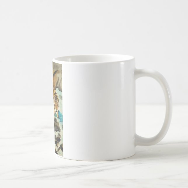Taza De Café Tigre acuarela (Derecha)