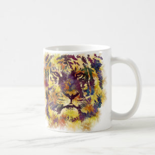 Taza De Café Tigre acuarela