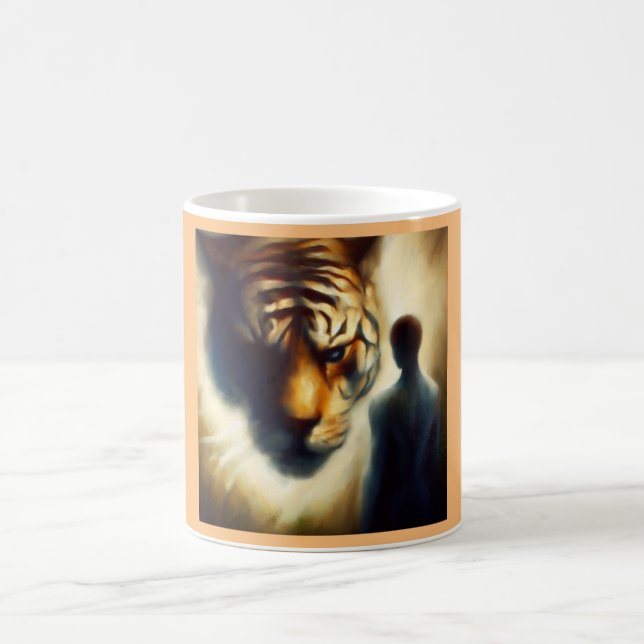Taza De Café Tigre animal de espíritu 1 (Centro)