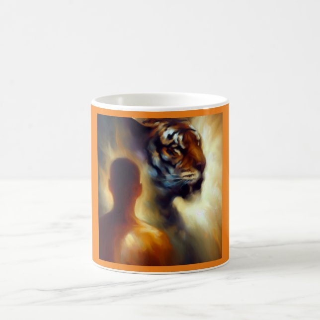 Taza De Café Tigre animal de espíritu 2 (Centro)