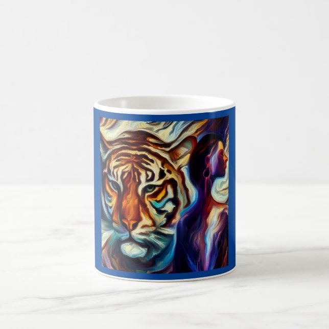 Taza De Café Tigre animal de espíritu 3 (Centro)