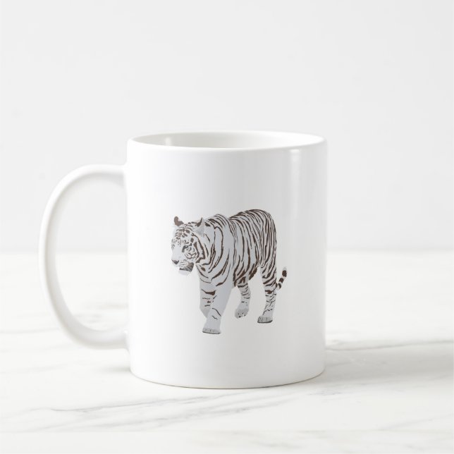 Taza De Café Tigre blanco (Izquierda)