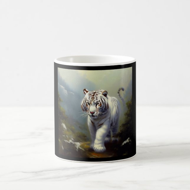 Taza De Café Tigre blanco chino (1) (Centro)