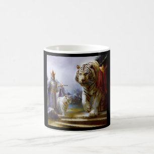 Taza De Café Tigre blanco chino (30)