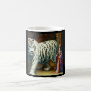 Taza De Café Tigre blanco chino (31)