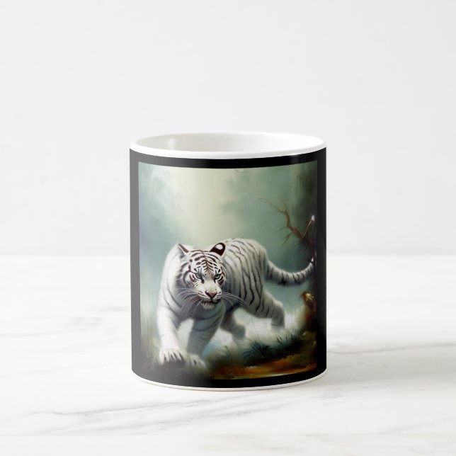 Taza De Café Tigre blanco chino (7) (Centro)