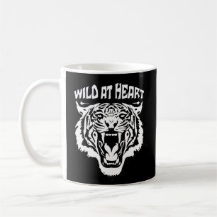 Taza De Café Tigre blanco ruidoso Salvaje En El Corazón