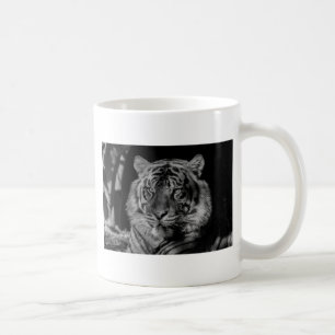 Taza De Café Tigre blanco y negro
