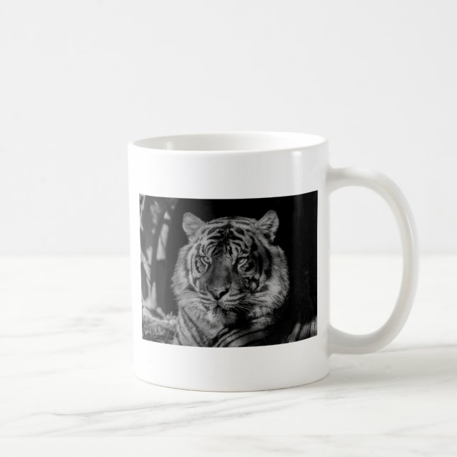 Taza De Café Tigre blanco y negro (Derecha)