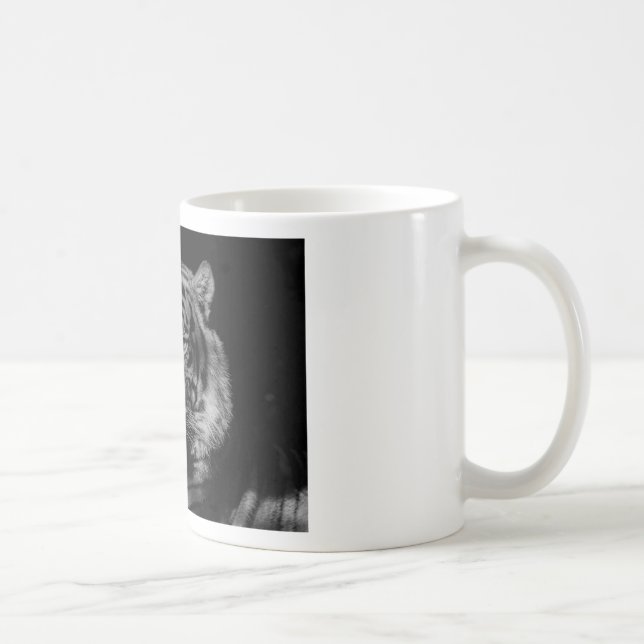 Taza De Café Tigre blanco y negro (Derecha)