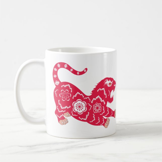 Taza De Café Tigre chino (Izquierda)