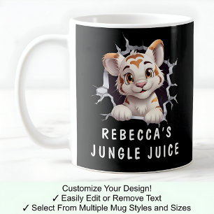 Taza De Café ¡Tigre Cuerdo En Una Mugre! Novedad Para Los Tigre