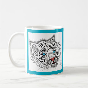 Taza De Café Tigre de bebé de ojos azules