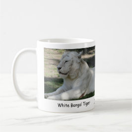 Taza De Café Tigre de Bengala blanco