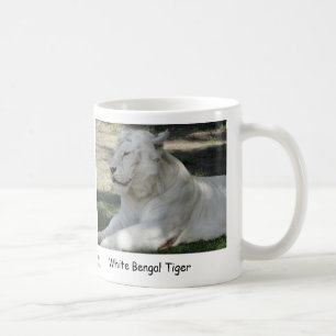Taza De Café Tigre de Bengala blanco