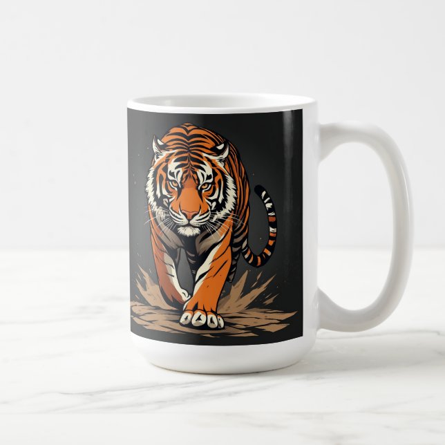 Taza De Café Tigre de carga poderoso (Derecha)