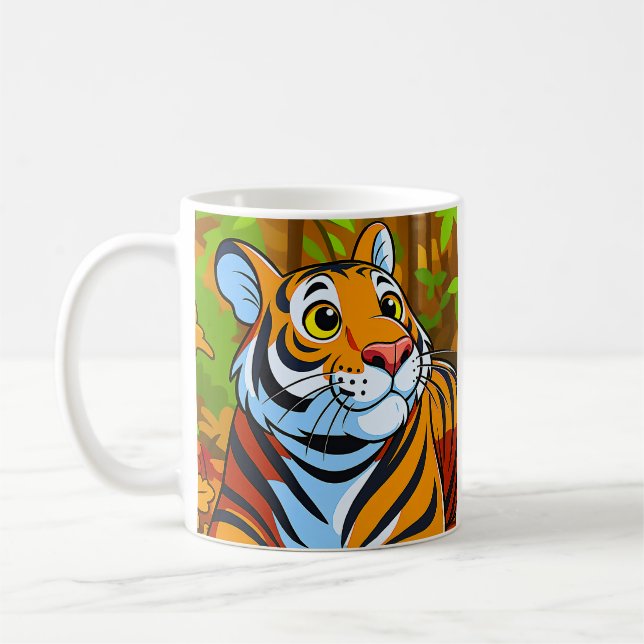 Taza De Café Tigre de la jungla (Izquierda)