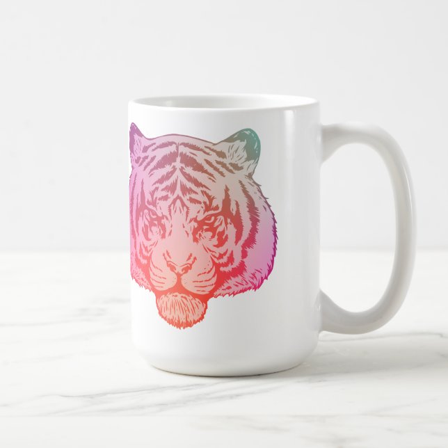 Taza De Café Tigre de neón (Derecha)