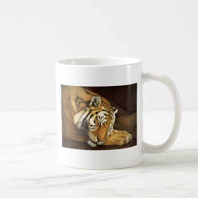 Taza De Café tigre el dormir (Derecha)