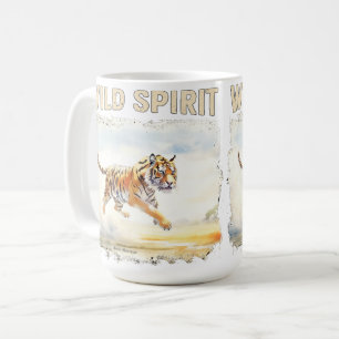 Taza De Café Tigre en Acción - Espíritu Salvaje