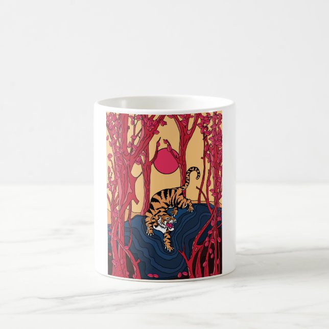 Taza De Café Tigre japonés (Centro)