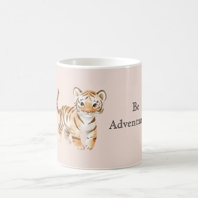 Taza De Café Tigre Naranja (Centro)