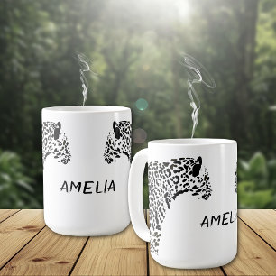 Taza De Café Tigre Negro Personalizado