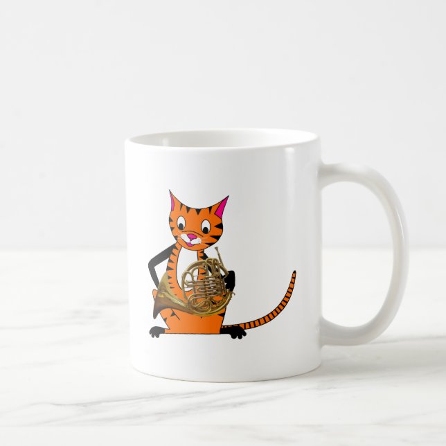 Taza De Café Tigre que juega la trompa (Derecha)
