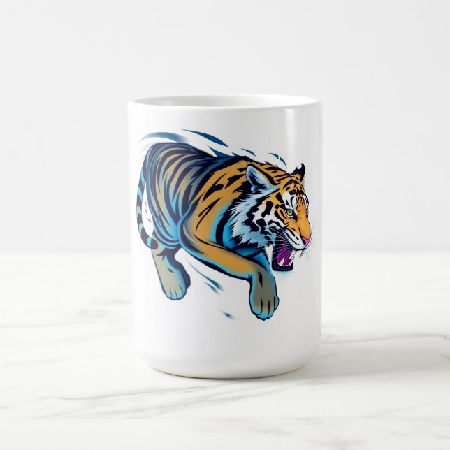 Taza De Café Tigre Saltarín (Centro)