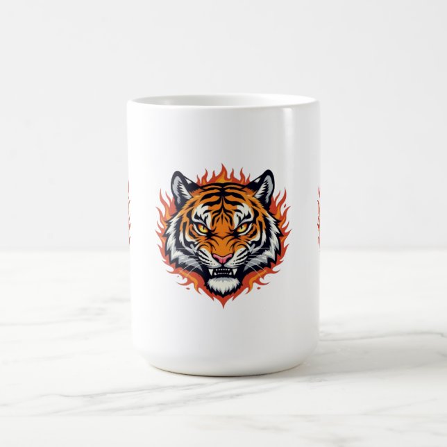 Taza De Café Tigre Silencioso – Precisión y Poder (Centro)