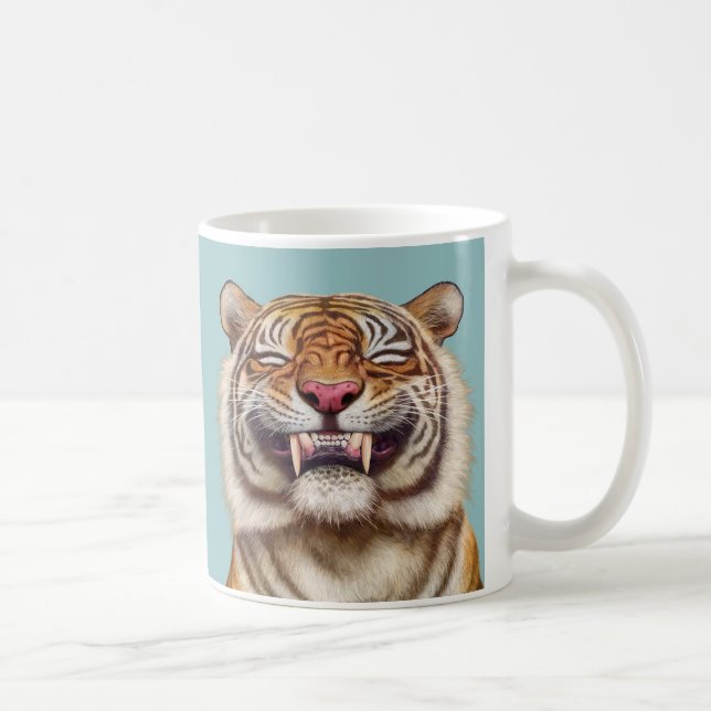 Taza De Café Tigre sonriente (Derecha)