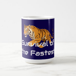 Taza De Café Tigre – Supervivencia del Más Rápido