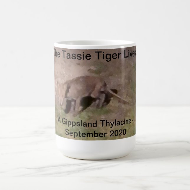 Taza De Café Tigre tigre de Tasmania tilacino (Centro)