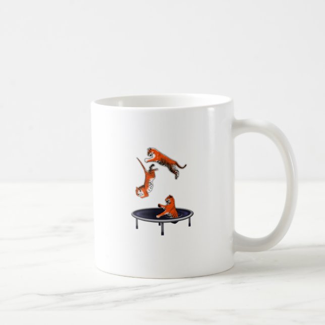 Taza De Café tigre trampolining (Derecha)