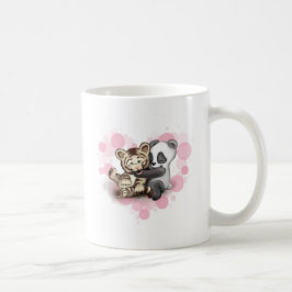Taza De Café Tigre y panda