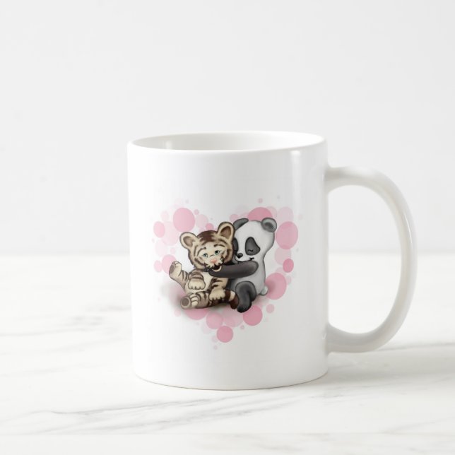 Taza De Café Tigre y panda (Derecha)