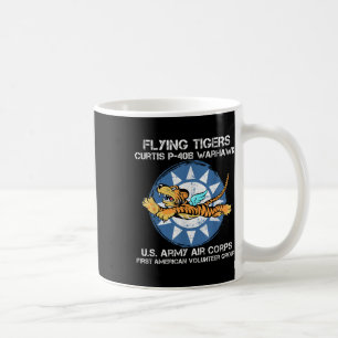 Taza De Café Tigres voladores Curtis P-40b Warhawk World War 2
