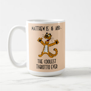 Taza De Café Tigrotto más frío jamás Naranja blanco niño cumple