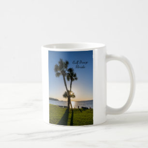 Taza De Café Tijeras de árbol de palmas Silhouette Coffee Mug