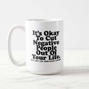 Taza De Café Tijeras Divertidas de Tela de Costura Cita Quilter