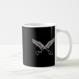 Taza De Café Tijeras Estilistas Del Cabello De Guay Con Alas Ta