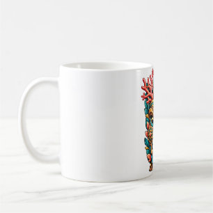 Taza de café Tiki Coral Blossom