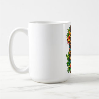 Taza de café Tiki Corona de Palma Dorada