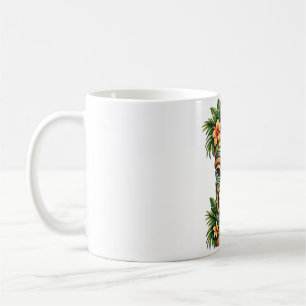 Taza de café Tiki de flor de jade suave