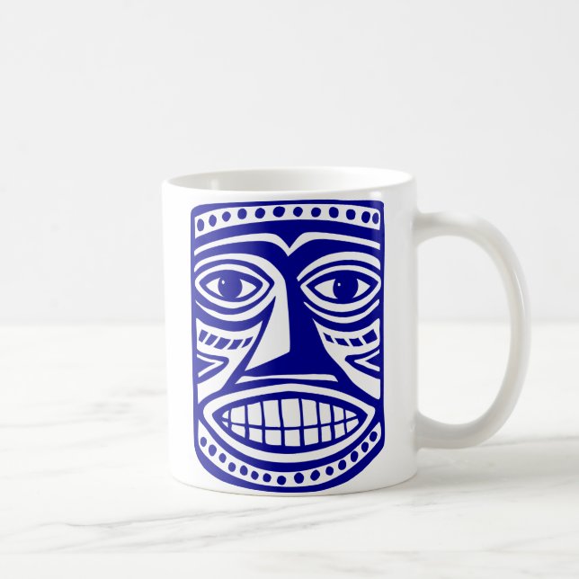 Taza De Café Tiki Toby - Azul oscuro (Derecha)