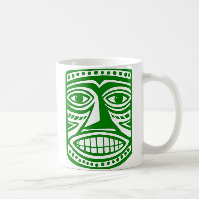 Taza De Café Tiki Toby - Verde (Derecha)