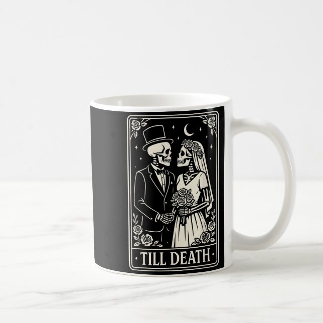 Taza De Café Till Death Skeleton Love Couples Gothic Wedding Br (Derecha)