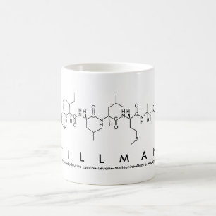 Taza De Café Tillman peptide name mug